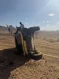 Lucas Moraes capotou na terceira especial do Rally do Marrocos