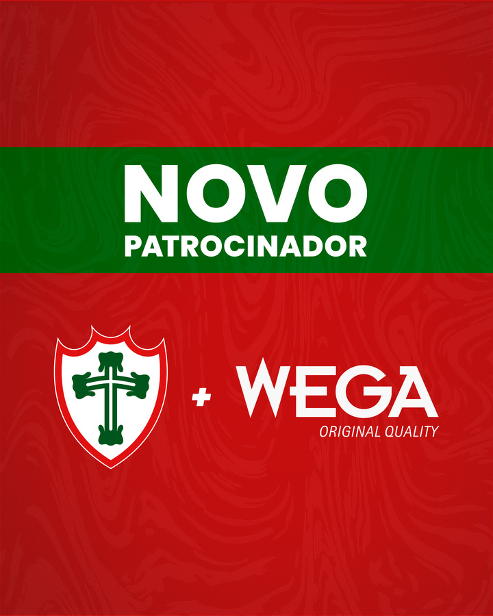 Portuguesa fecha patrocínio com a Wega até dezembro de 2026