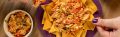 Nachos com Filé de Peito de Frango Refogado.