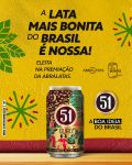 Cachaça 51 Ouro vence prêmio Lata Mais Bonita do Brasil