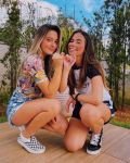 Juju Franco e Nina Baiocchi, respectivamente Bianca e Nina da websérie