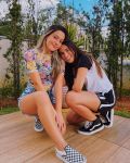 Juju Franco e Nina Baiocchi, respectivamente Bianca e Nina da websérie