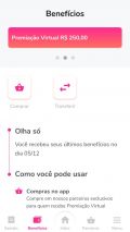Tela com informações sobre os bônus creditados no novo produto da Flash
