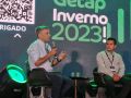 Anderson Galvão, curador do Getap durante fala no Fórum Getap Milho 2023