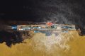 Infraestrutura flutuante do Super Terminais no Encontro das &Aacute;guas entre os rios Negro e Solim&otilde;es